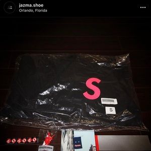 Supreme S Logo Hoodie Black Size Small